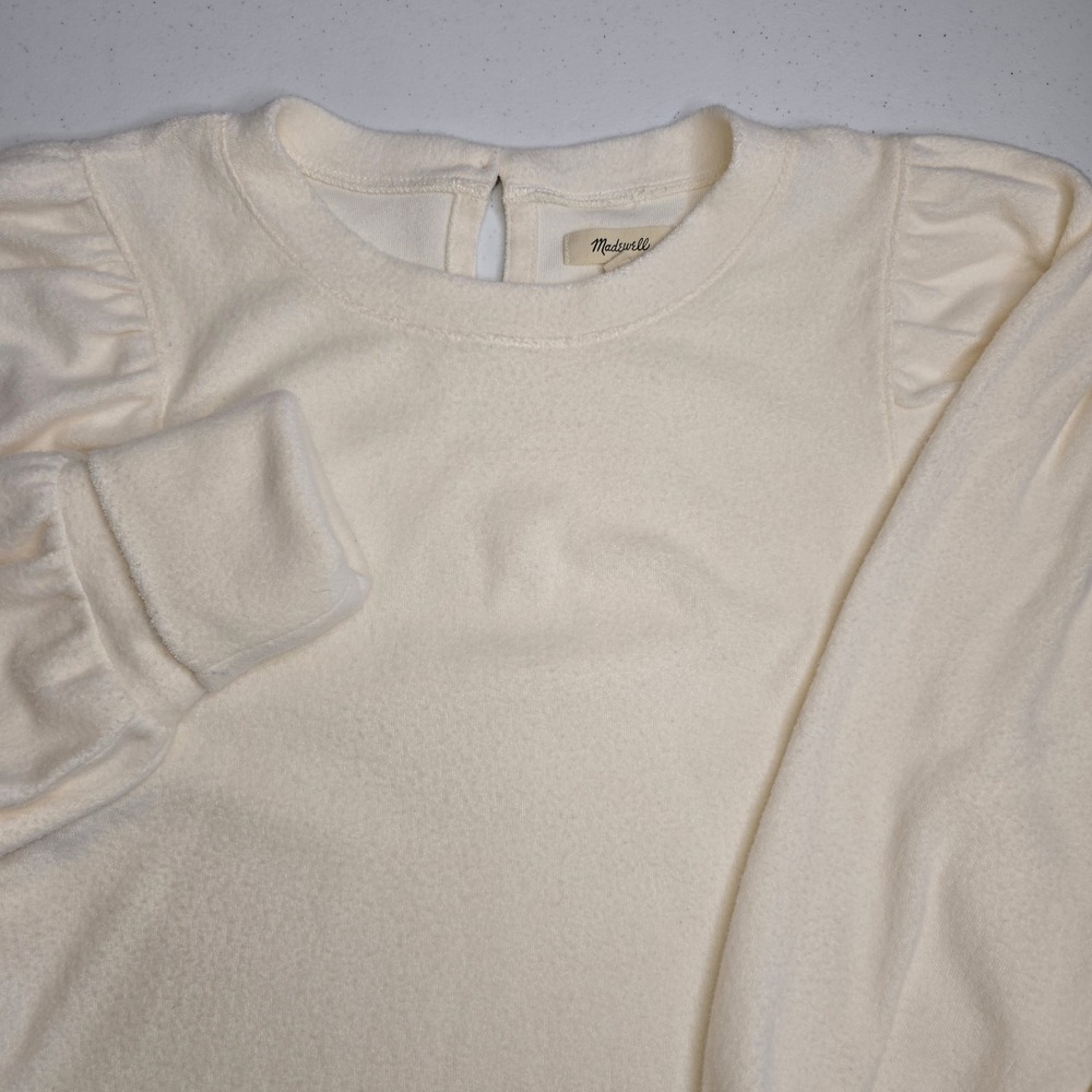 MADEWELL Women's Large Cream Colored Sweater Soft -1336